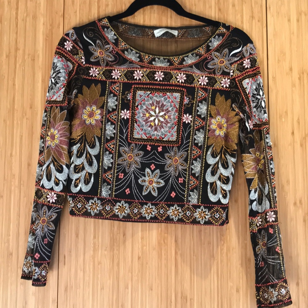 Zara sequin long sleeve